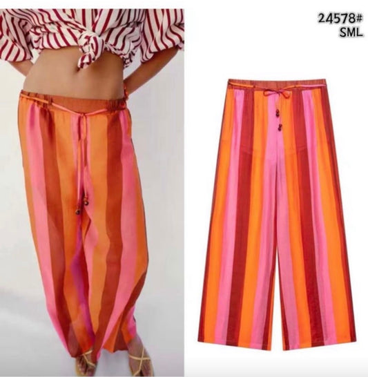 Pantalon Rayas Costal Vibes