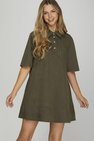 Vestido Polo Verde Olivo