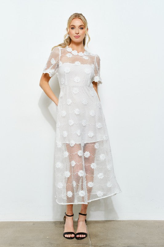 Vestido Midi Encanto Floral