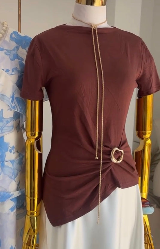 Blusa Shedron Argolla Dorada