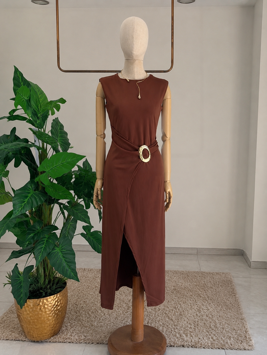 Vestido Midi Mocha Élan
