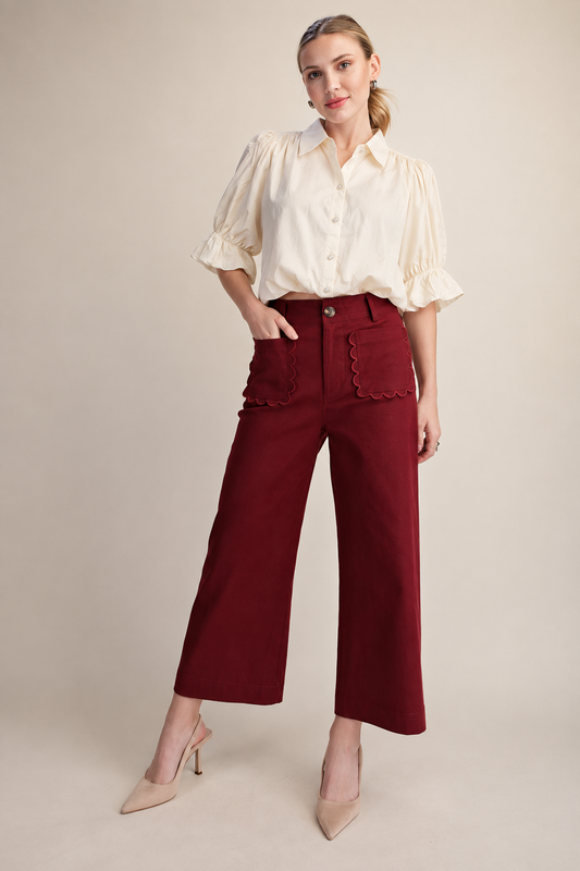 Blusa Marfil Romántica