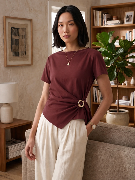 Blusa Shedron Argolla Dorada