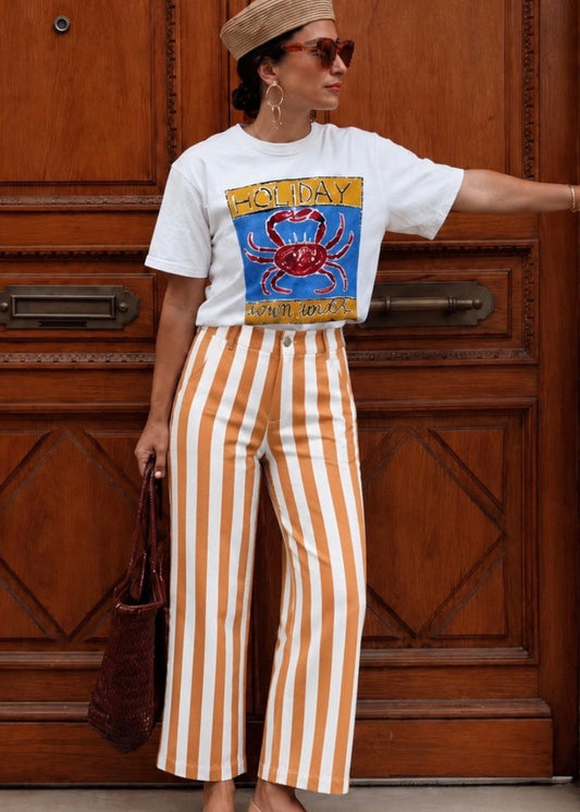 Playera Holiday Crab Graphic Tee